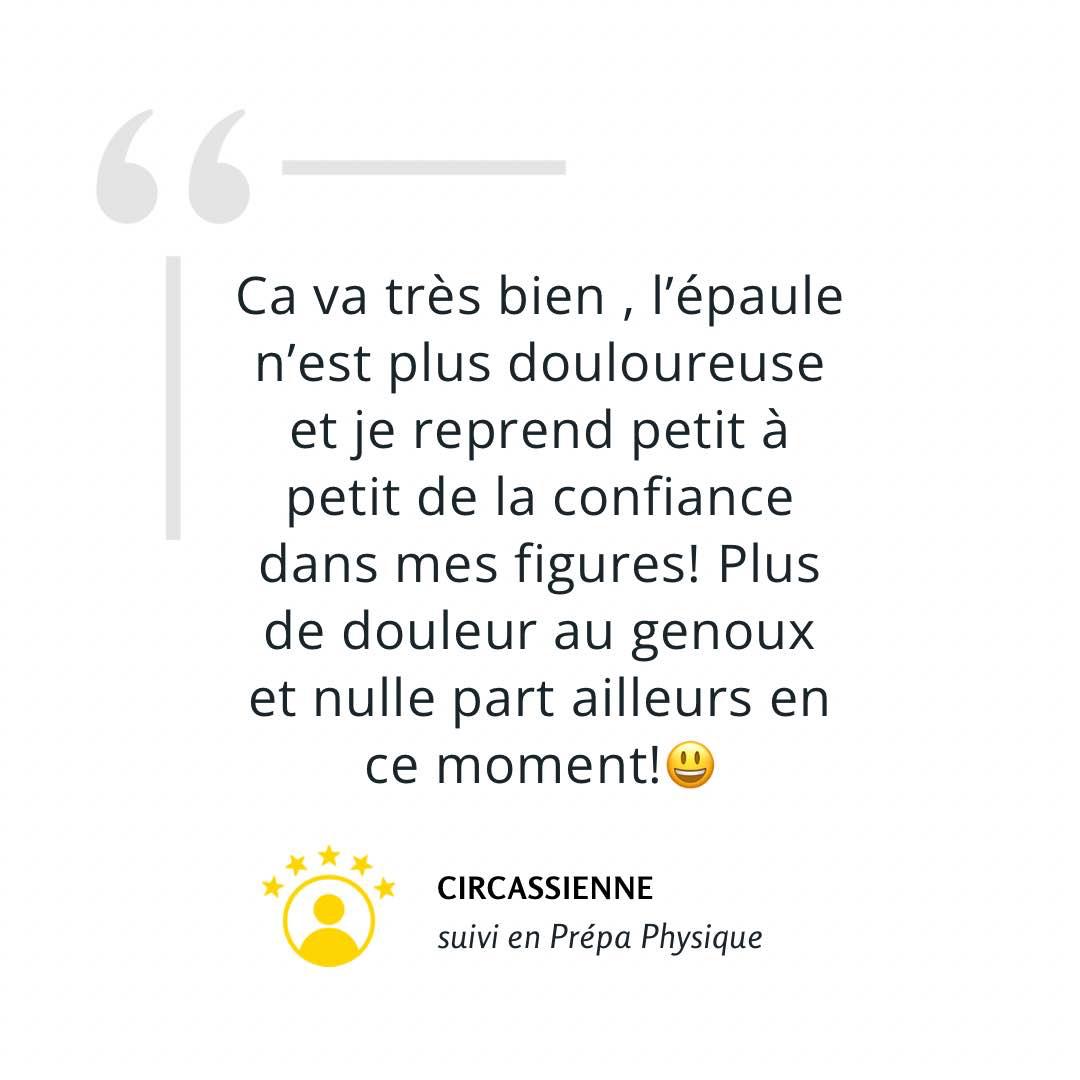 cirque circassien voltigeur suivi en préparation physique à Toulouse